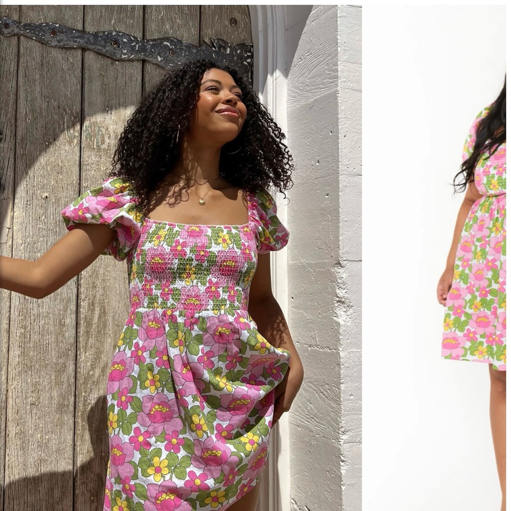 Show me your mumu Bixby mini dress floral